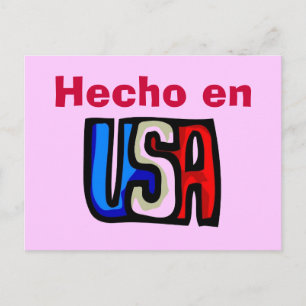 Carte postale Hecho en USA