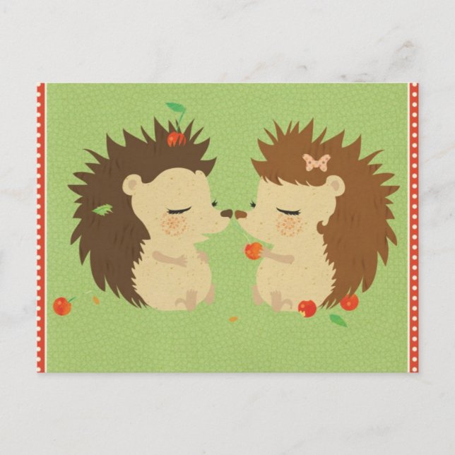 Carte postale Hedgehog Love (Devant)