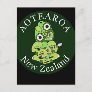 Carte postale Hei Tiki Ukulele Aotearoa