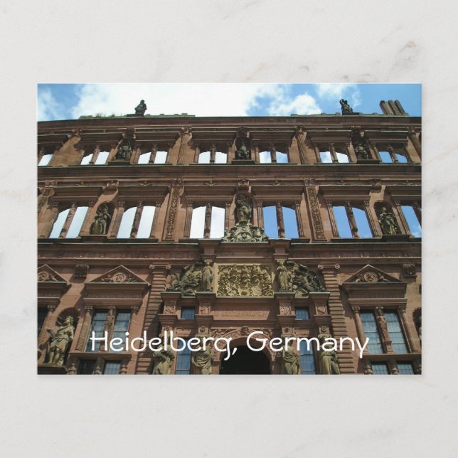 Carte Postale Heidelberg Allemagne Château Architecture fermer (Devant)