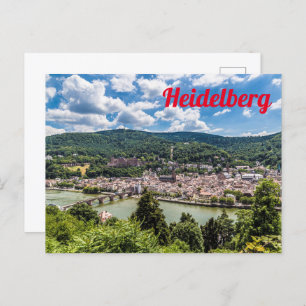 Carte Postale Heidelberg Neckar Panorama Allemagne