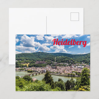 Carte Postale Heidelberg Neckar Panorama Allemagne