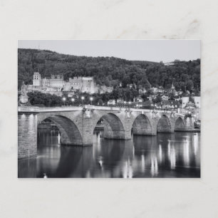 Carte Postale Heidelberg vue le soir