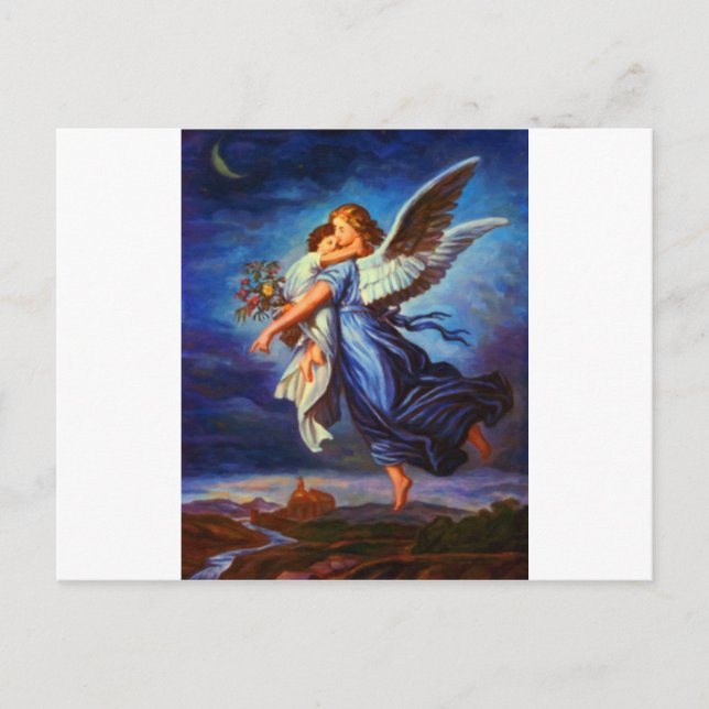 Carte Postale Heiliger Schutzengel - Huile Guardian Angel 7 (Devant)