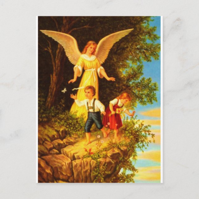 Carte Postale Heiliger Schutzengel - Huile Guardian Angel 8 (Devant)