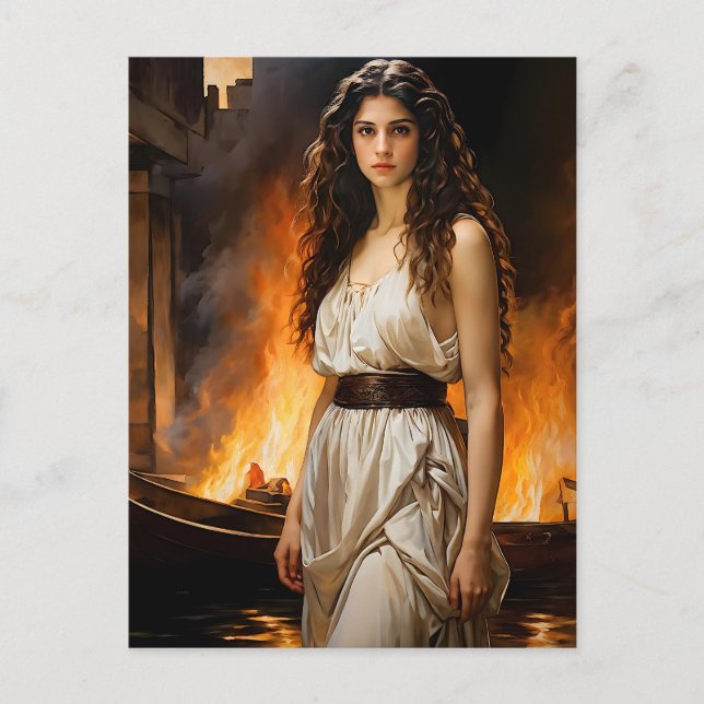 Carte Postale "Helen intemporelle : le catalyseur de Troy" (Devant)