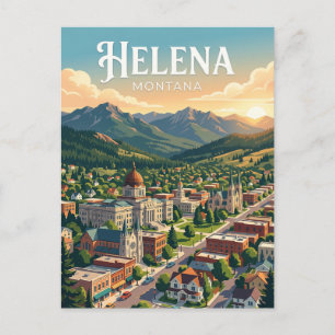 Carte Postale Helena, Montana États-Unis