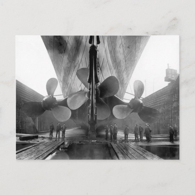Carte Postale Hélices du Titanic (Devant)
