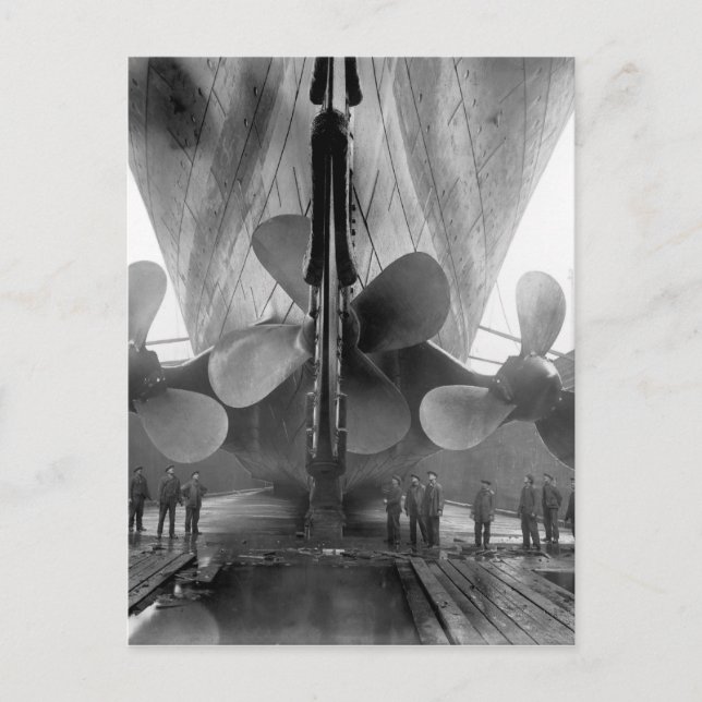 Carte Postale Hélices du Titanic (Devant)