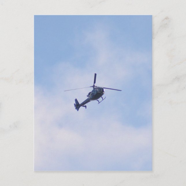 Carte Postale Hélicoptère Gazelle (Devant)