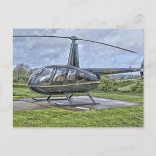 Carte Postale hélicoptère Robinson R44