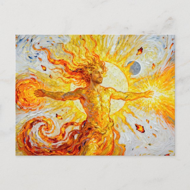 Carte Postale Helios God of the Sun from Greek Mythology (Devant)