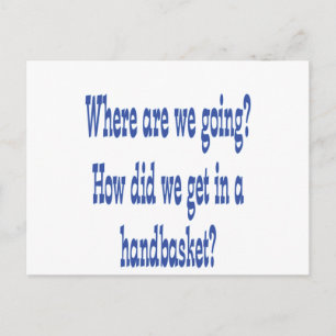 Carte Postale Hell In a Handbasket