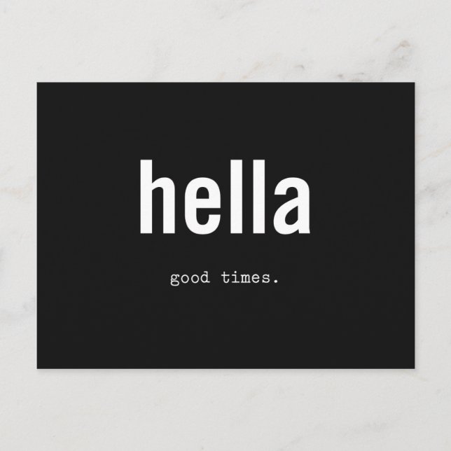 Carte Postale hella bons moments (Devant)