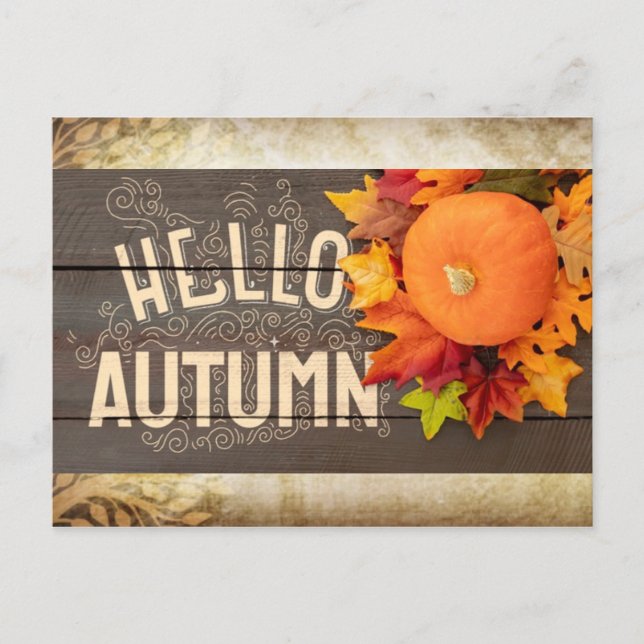 Carte Postale Hello autumn (Devant)