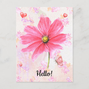 Carte Postale Hello Flower