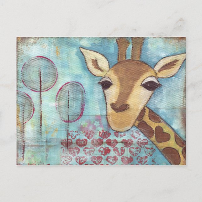 Carte Postale Hello Giraffe Postcard (Devant)