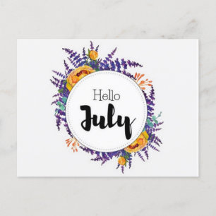 Carte Postale Hello July