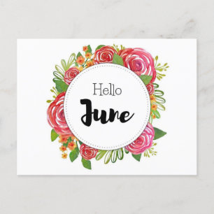 Carte Postale Hello June