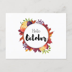 Carte Postale Hello October