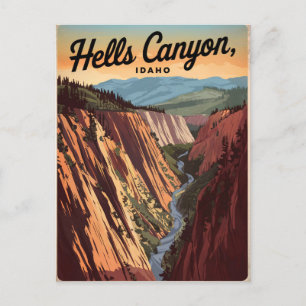 Carte Postale Hells Canyon Idaho Vintage