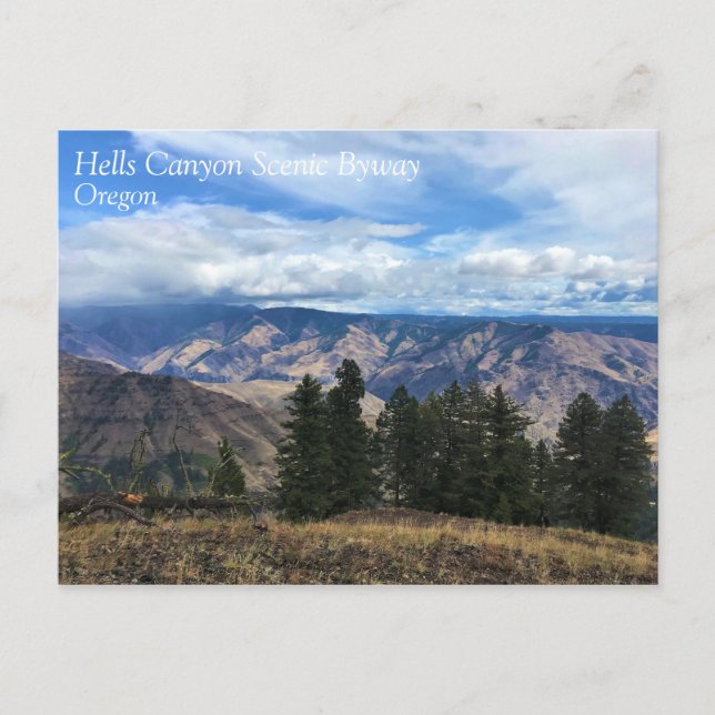 Carte Postale Hells Canyon Pittoresque Byway, OU (Devant)