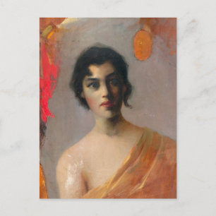 Carte Postale Helmi Biese Cheveux foncés Mörkhårig Tummatukkaine