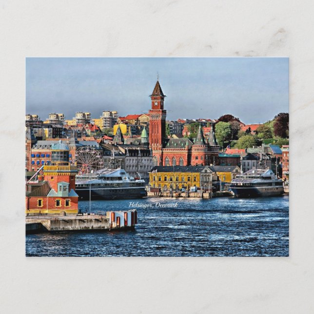 Carte Postale Helsingor, Danemark, paysage urbain (Devant)
