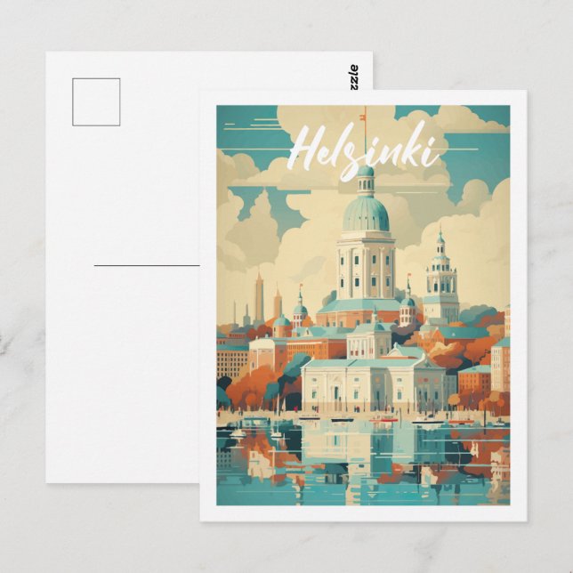 Carte Postale Helsinki Finlande Lieu de voyage célèbre (Devant / Derrière)