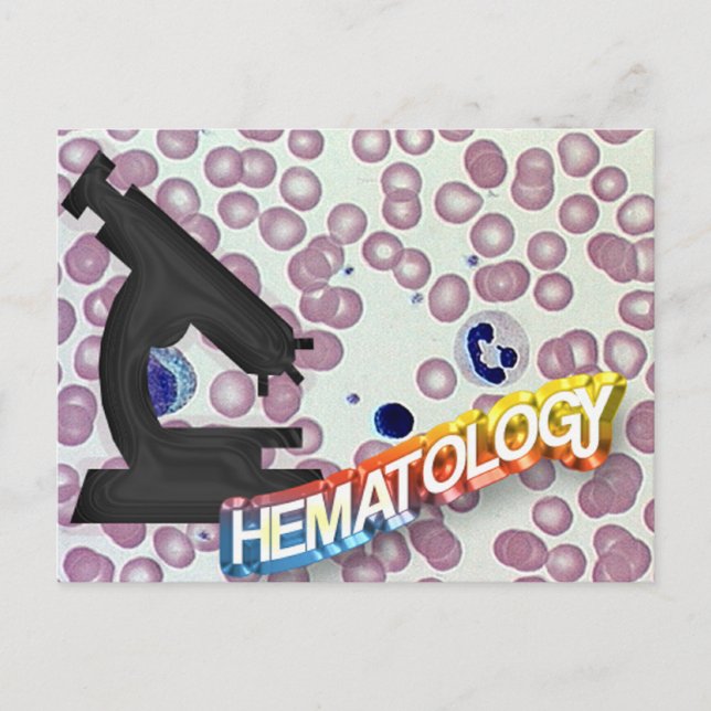 Carte Postale HEMATOLOGY - Medical Technology - Laboratory (Devant)