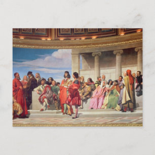 Carte Postale Hémicycle : Artistes de tous âges, détail de gauch