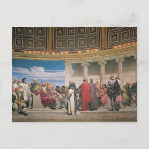 Carte Postale Hémicycle : Artistes de tous âges, détail de la dr