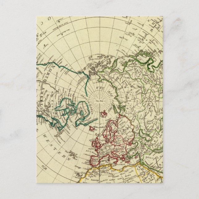 Carte Postale Hémisphère Nord 2 (Devant)