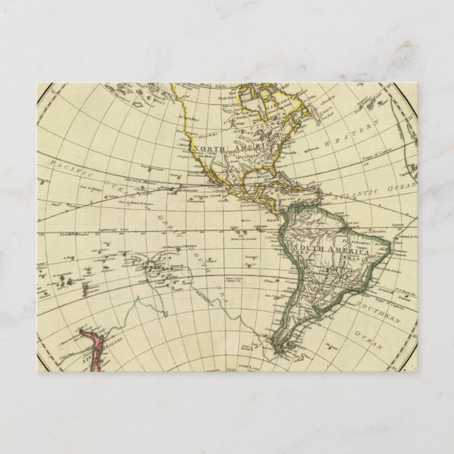 Carte Postale Hémisphère occidental 11 (Devant)