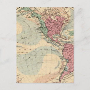 Carte Postale Hémisphère occidental 14