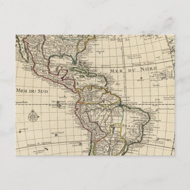 Carte Postale Hémisphère occidental 2 (Devant)
