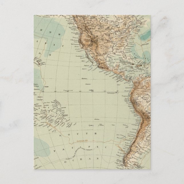 Carte Postale Hémisphère occidental 3 (Devant)