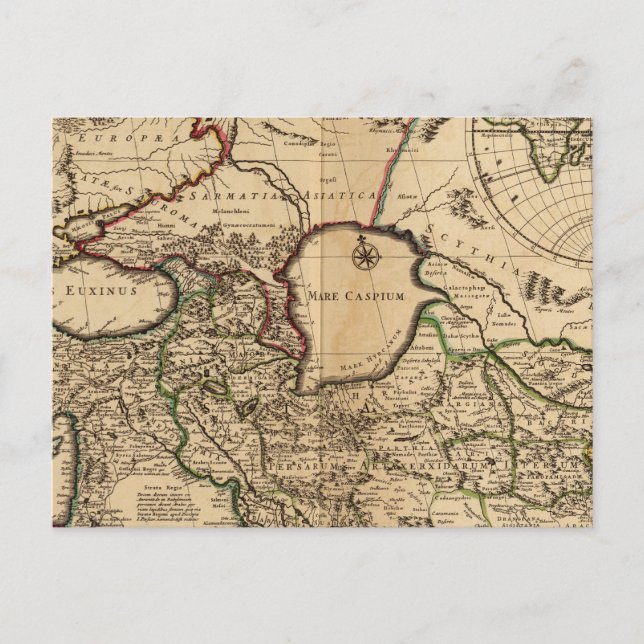 Carte Postale Hémisphère oriental et Rome (Devant)