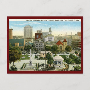 Carte Postale Hemming Park, Jacksonville, FL Vintage