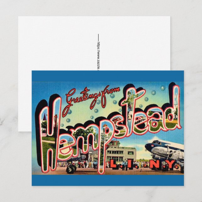 Carte Postale Hempstead Long Island NY  (Devant / Derrière)