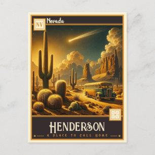 Carte Postale Henderson, Nevada VINTAGE