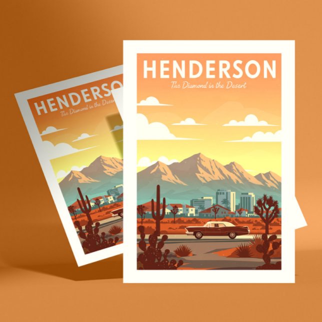 Carte Postale Henderson Nevada vintage (Créateur téléchargé)