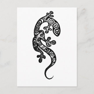 Carte Postale Henna Gecko Par Cynthia McDonald