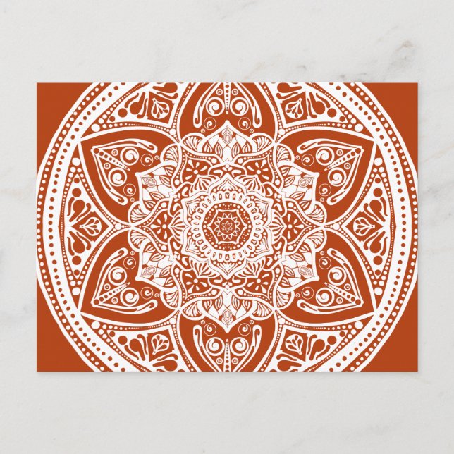Carte Postale Henna Mandala (Devant)