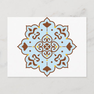 Carte Postale Henna Perse Rug Mandala