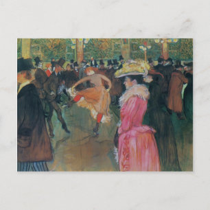 Carte Postale Henri de -Lautrec- Au Rouge, La Danse