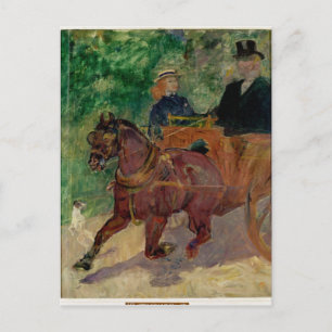 Carte Postale Henri de Toulouse   Cob Harnessed to a Car