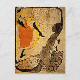 Carte Postale Henri de Toulouse-Lautrec Belle Epoque Art Vintage