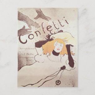 Carte Postale Henri de Toulouse-Lautrec   Confetti, 1893