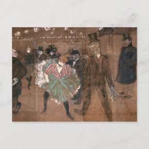 Carte Postale Henri de Toulouse-Lautrec   Danse à la Rouge